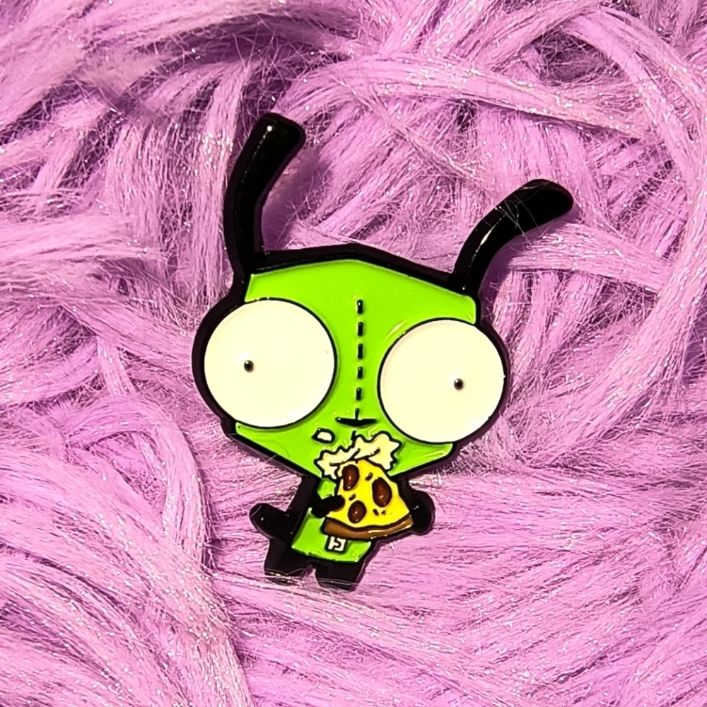 Quirky Green and Black Alien Jewelry Accessory invader Zim Y2K